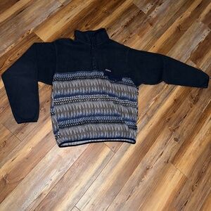 PATAGONIA Synchilla Snap-T Fleece Pullover Mens Blue Laughing Waters NICE